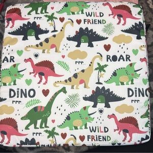 dinosaur themed kids chair height enhancer pad new